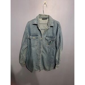 Vintage‎ Cassee's Women's Denim
Button Down W Kokopelli Artwork SZ Med Aztec